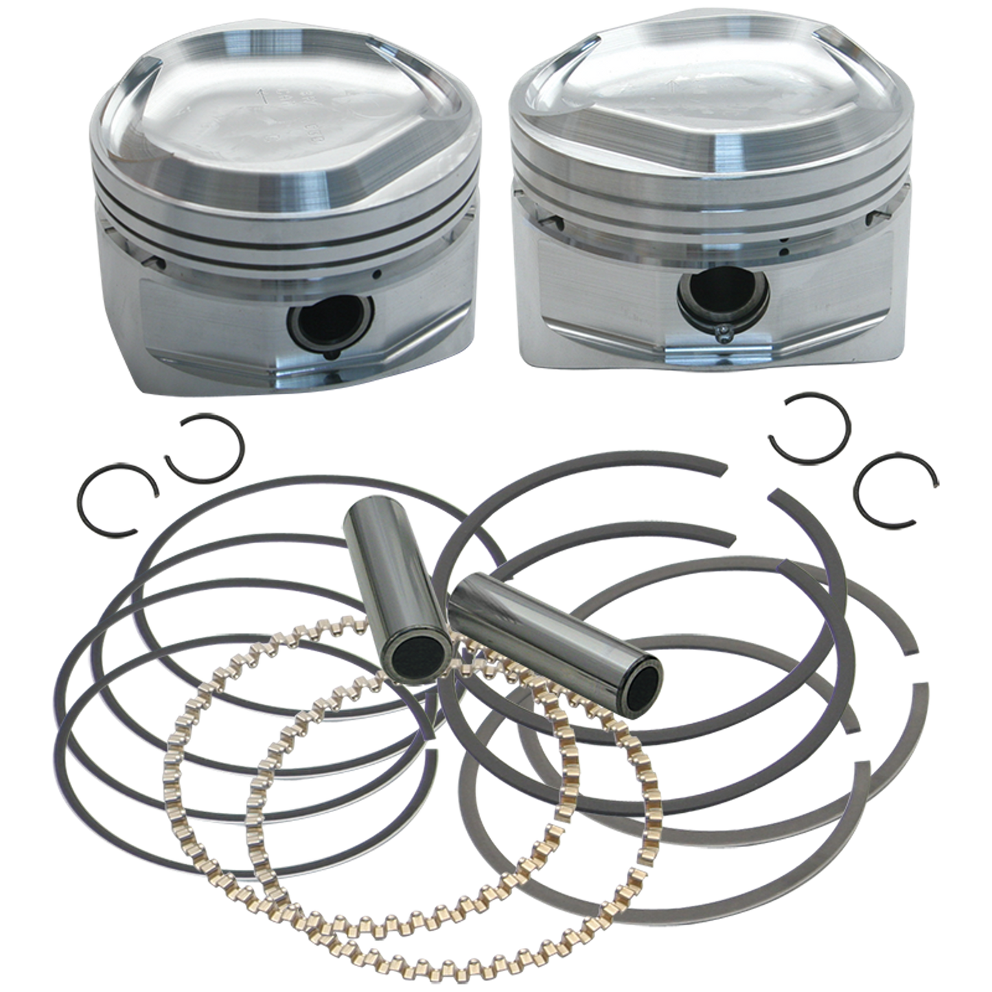 S&S 3.655" piston kit BT84-99 w/SS heads