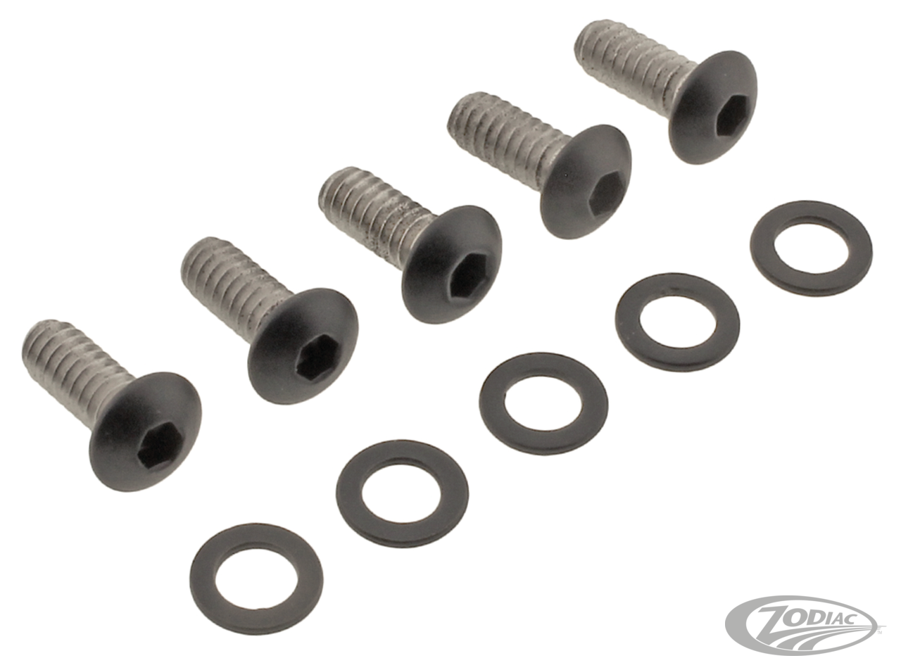 Derby Cover Bolts Matt Blk ST19-Up