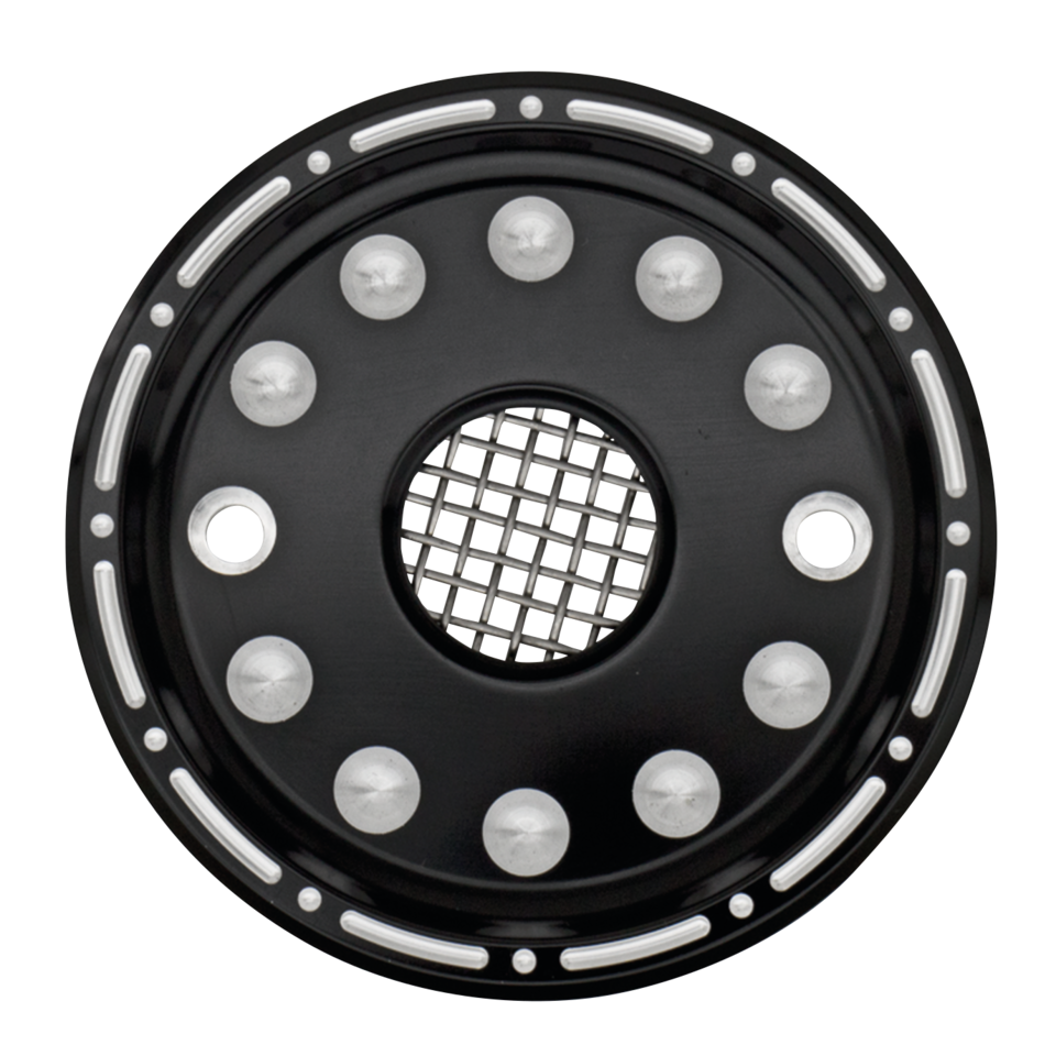 GZP Outlaw Blk/cut sprocket cvr XL04-up