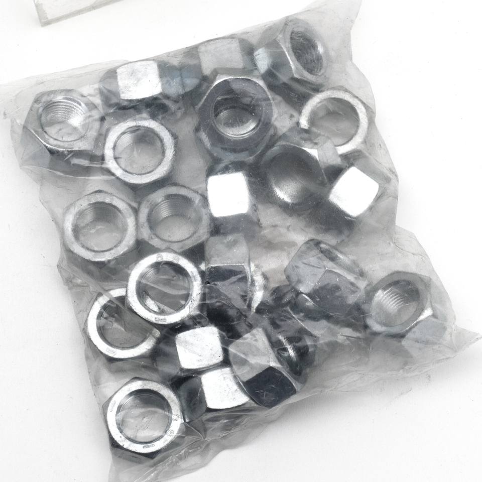 25pck nut 5/8-18 UNF zinc