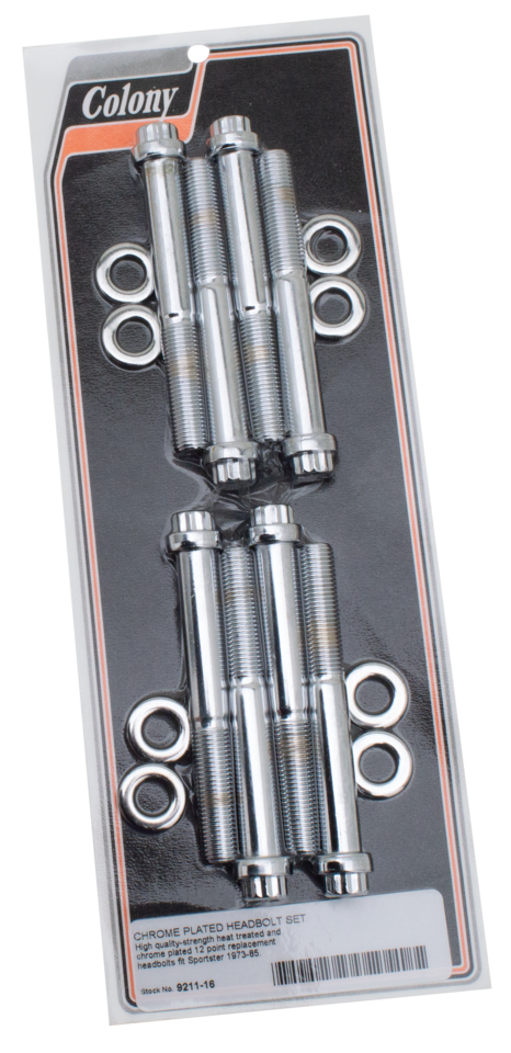 Chrome 12-Point Headbolt Kit XL73-85