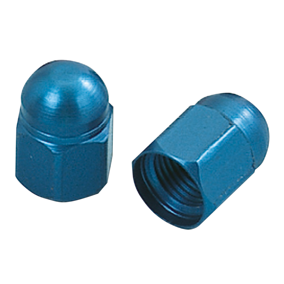 ANODIZED VALVE CAPS BLUE