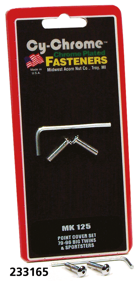 Chrome SHCS button head screws point cvr