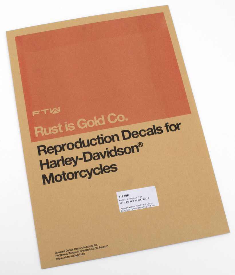 Tank Decals Black/White FLH/FX71