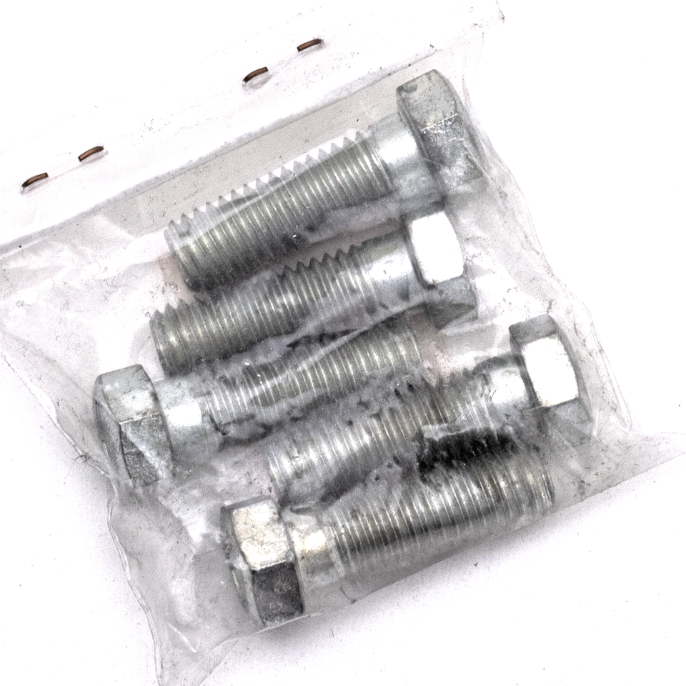 5pck hex bolt 7/16-14x1-3/8" UNC zinc