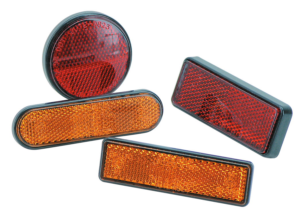 GZP Round amber reflector E-approved