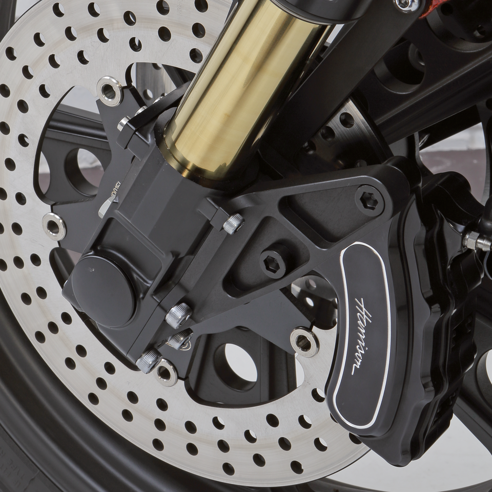 Black caliper brckt f/Ohlins LH 00-up OE