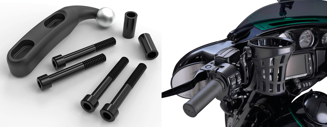 Big Ass Drink Holder Black Perch Mount