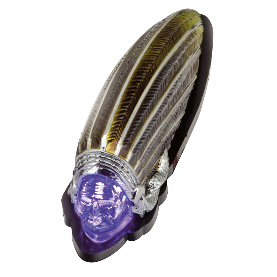 GZP Gold Indian fender light blue LED