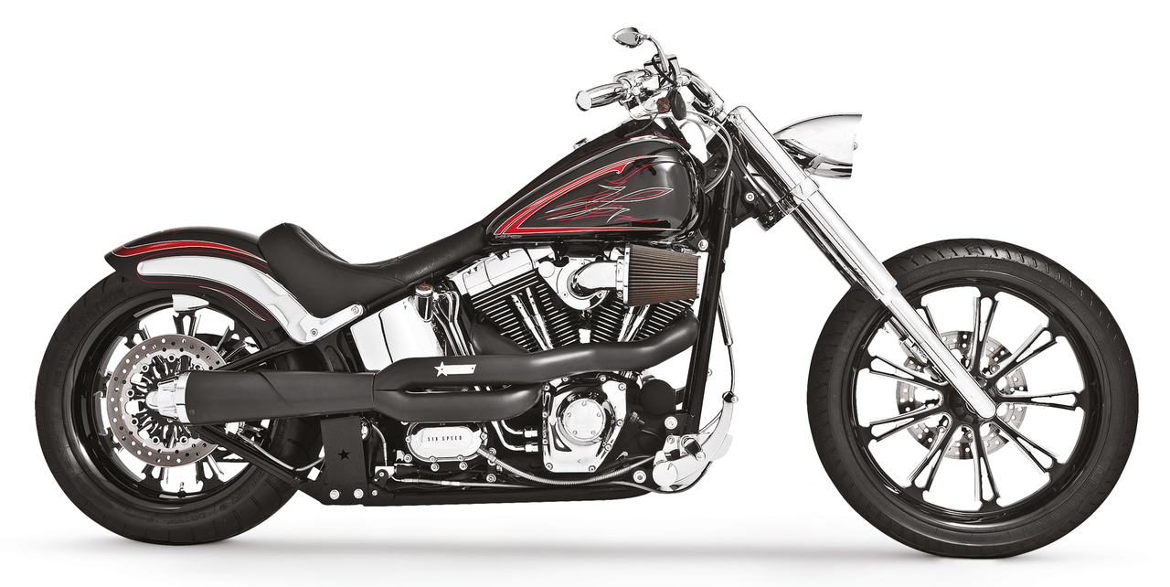 US-OUTLAW HIGH 2-INTO-1 BLK/CH F*ST86-17