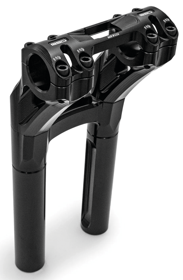 RSD Sector PB Risers 10" One-Piece Black