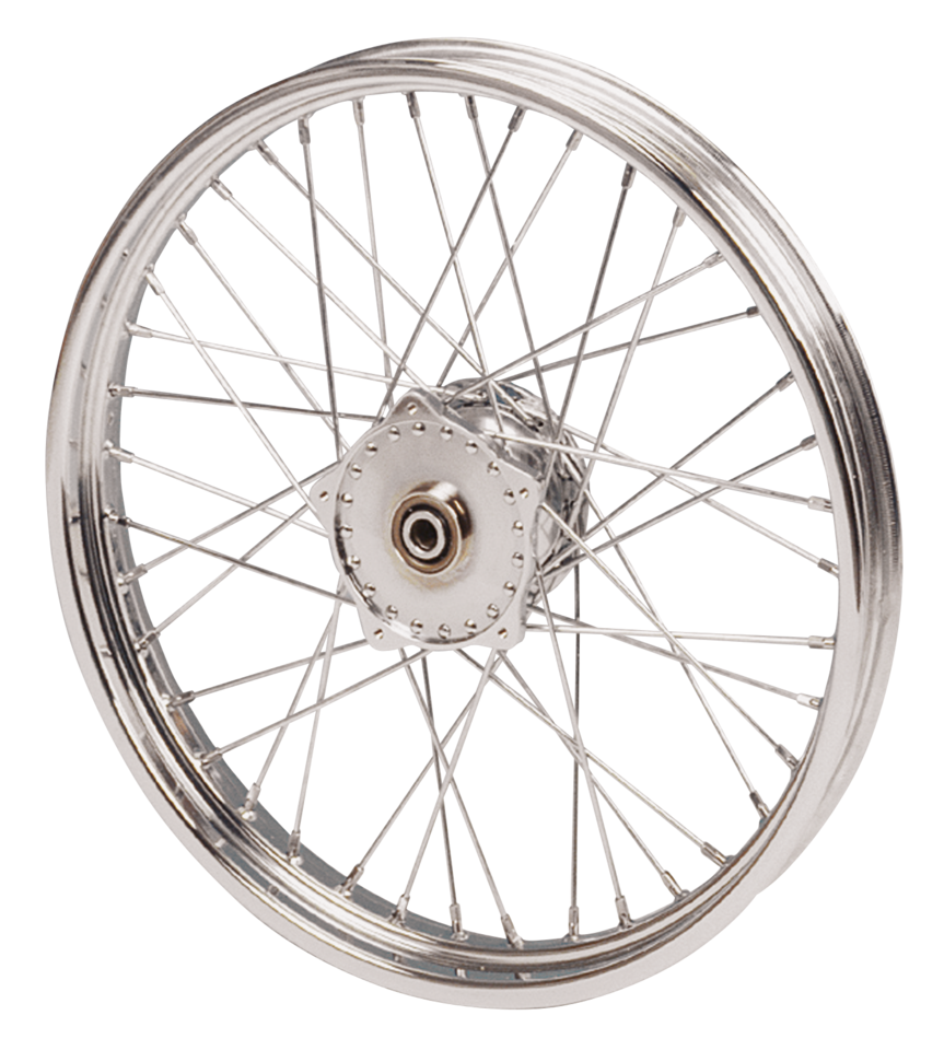 Cplt wheel 21" alu hub 74-77 stainl.spk.