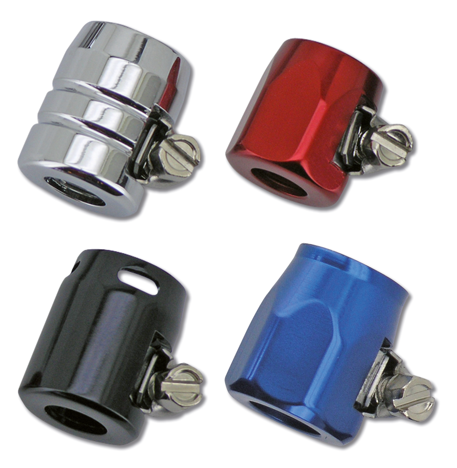 GZP 6Pck Ch Groove hose end 1/4"+5/16"ID