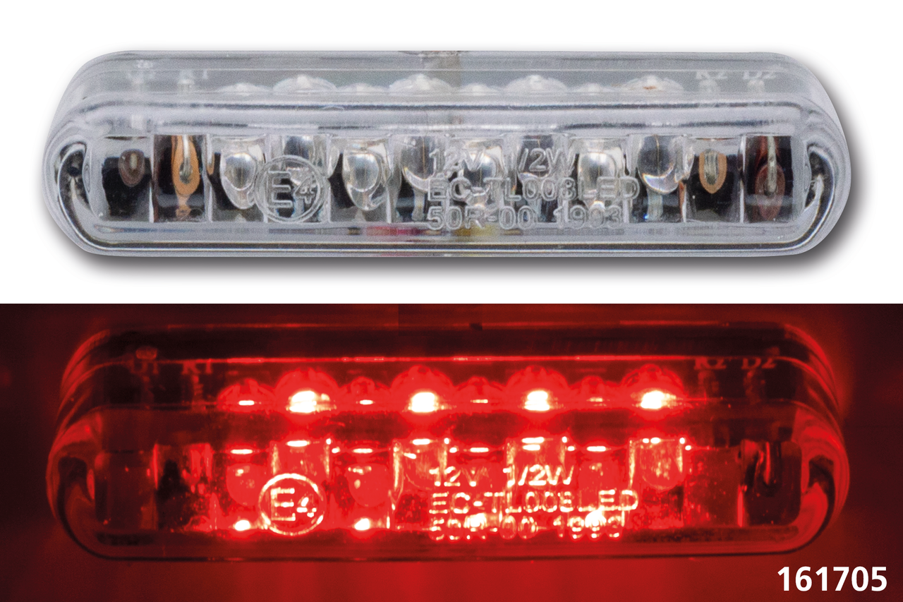 GZP Micro red led clear lens tail/brake