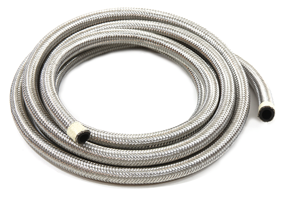 Braided inox covered hose 3/8"x305cm