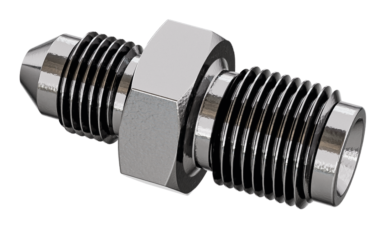 Adaptor 7/16-24 female : AN-3 male inox