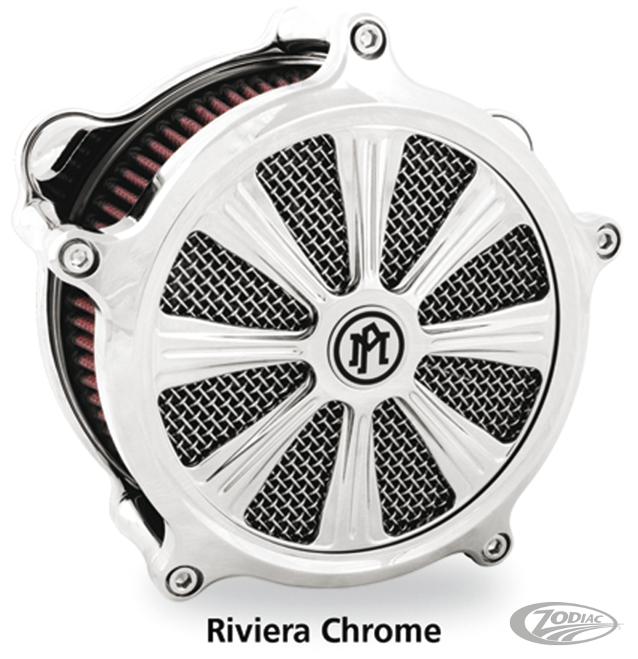 PM aircleaner cover Riviera Chrome