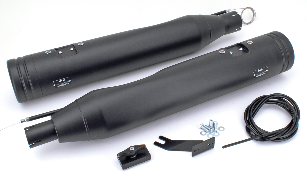 MCJ 120 Striped End Cap FLH/T17-21 Blk