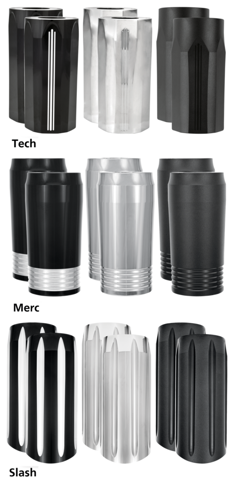 PM TECH SLIDER COVER SET FL00-13 Chrome