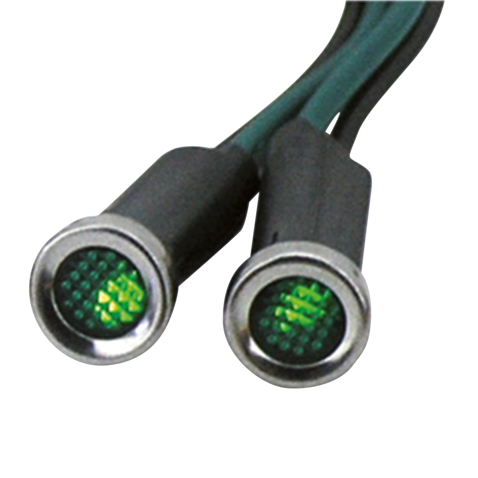 GZP LED indicator light Green lens stain
