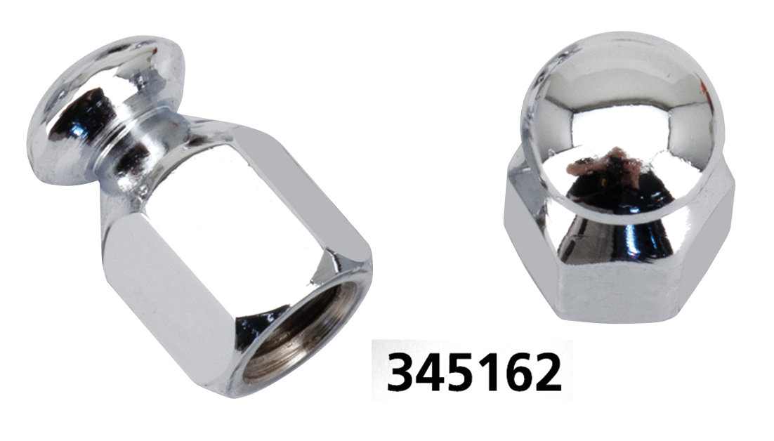 GZP Chrome bungee nut 3/8-16 UNC pair