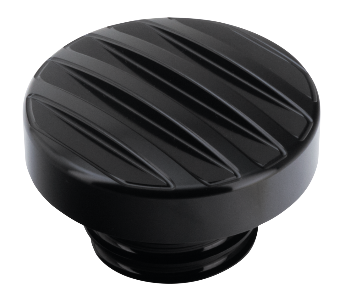 GZP black ribbed screw in cap 82-e18