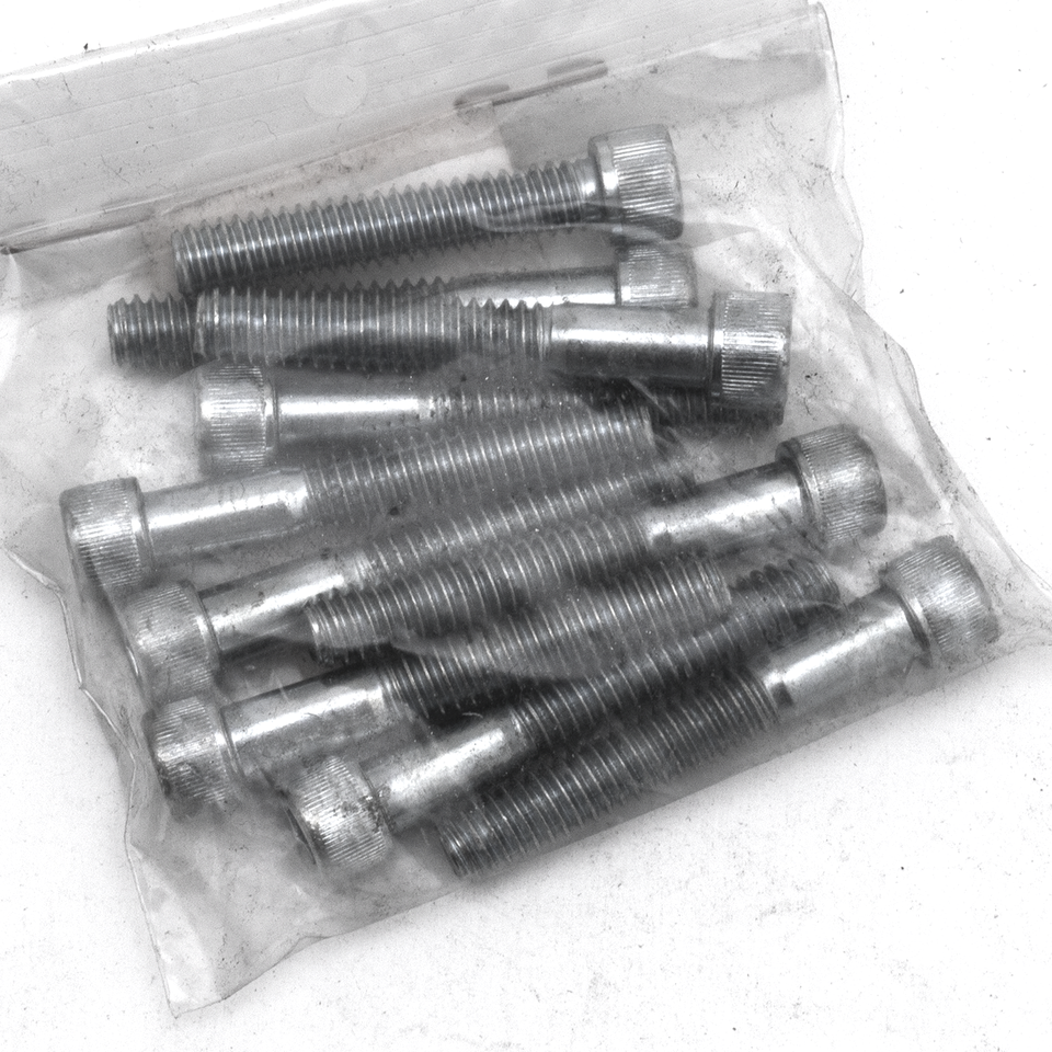 10pck allen bolt 1/4-20x1-5/8" UNC zinc