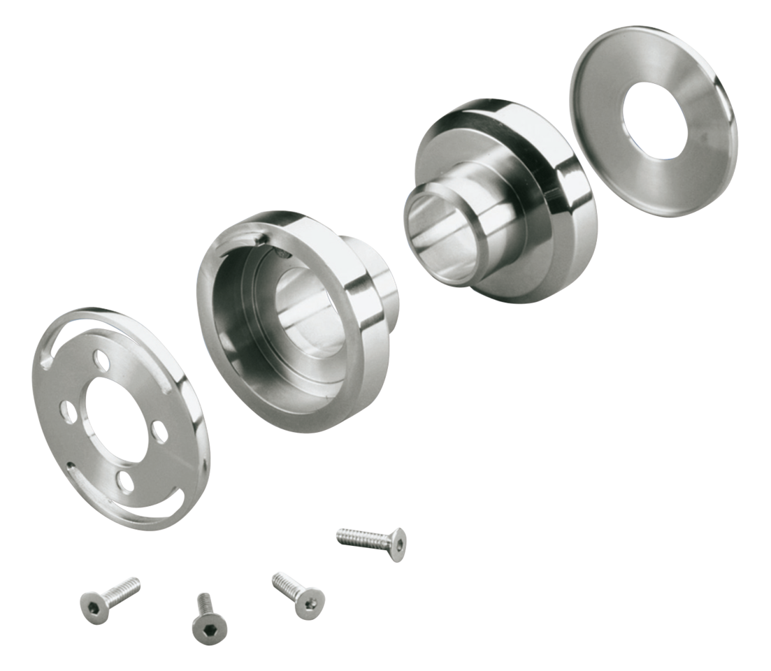 Hide-Away Fork stop kit polish stainl.