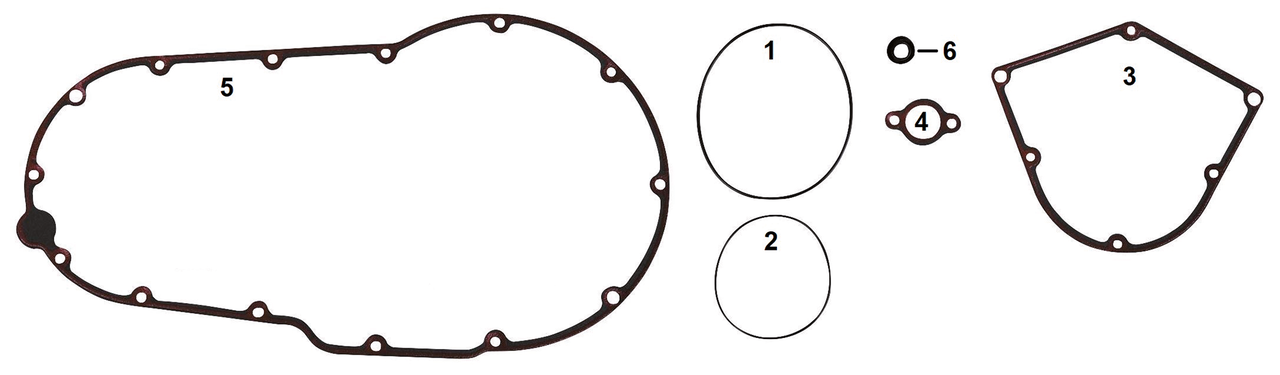 Lower engine gasket kit Victory99-17