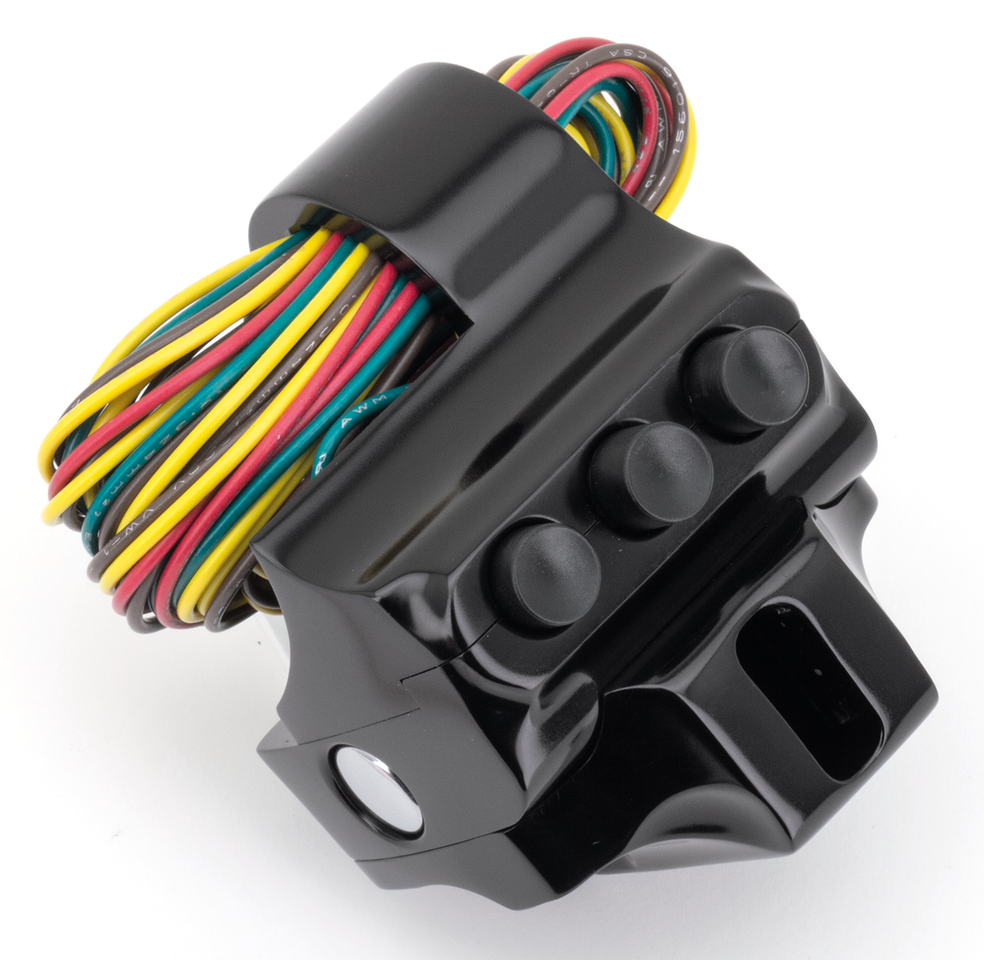 PM Black 4 button housing brakeside