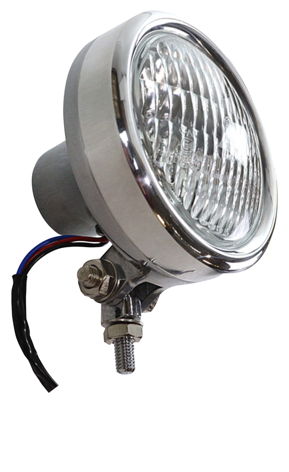 Aluminum Retro Headlamp Polished