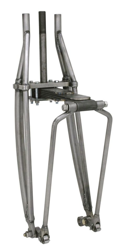 Indian style leafspring front fork