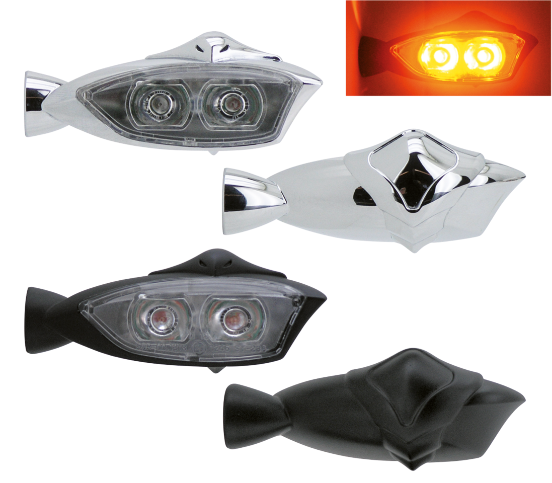 GZP Chrome rear Hell-Fire mini LED light