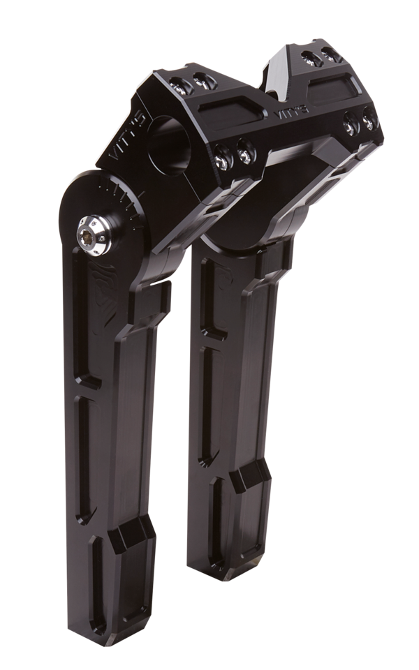 Adjustable 10" riser set black