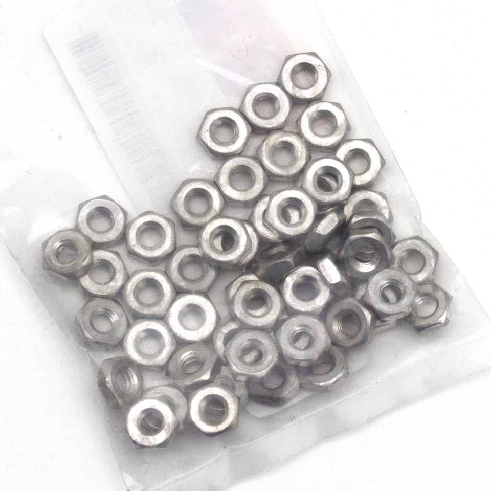 50pck nut #10-24 UNC zinc