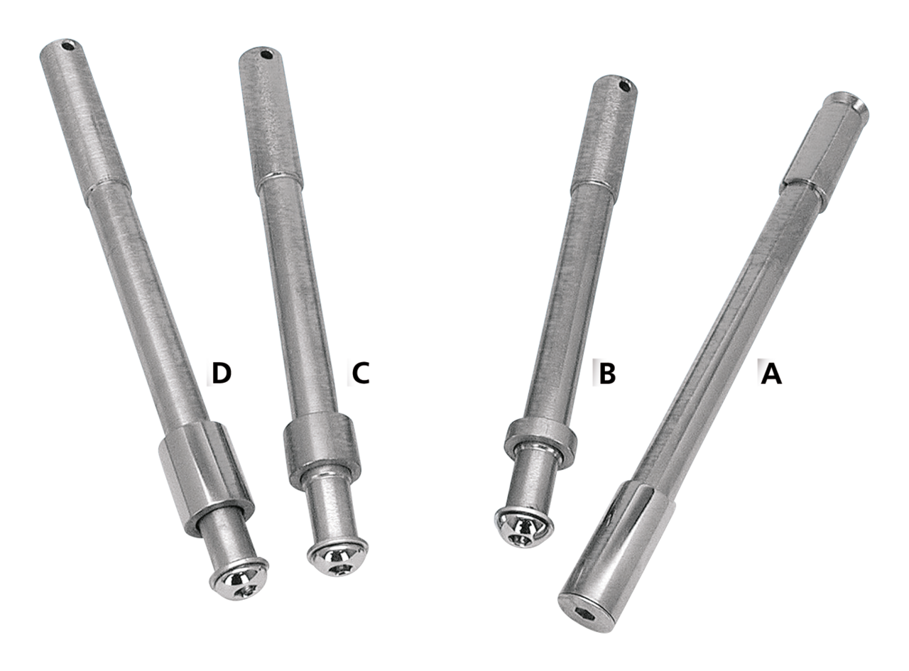 Axle for 39mm fork and 195mm triple tree
