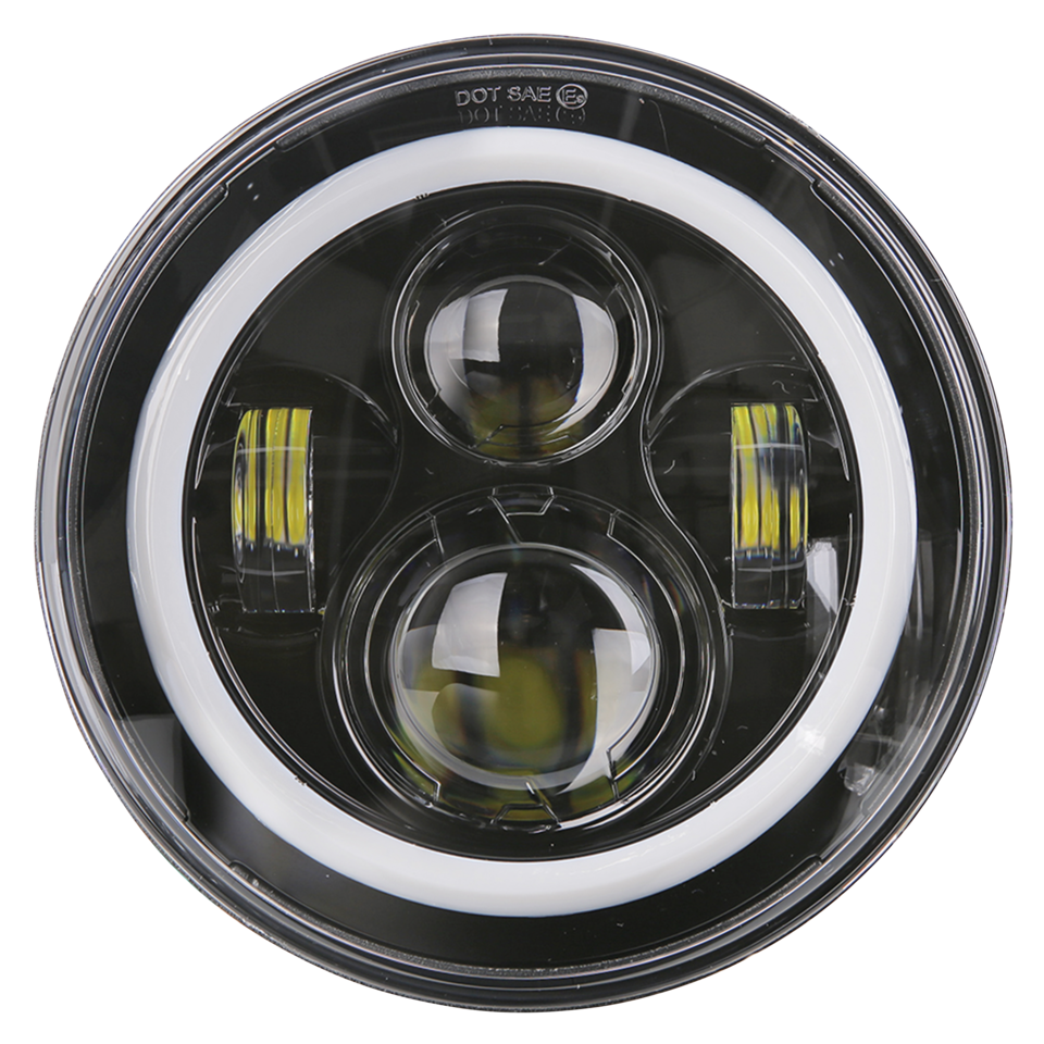 LED 7" HALO Headlight Unit Style 3