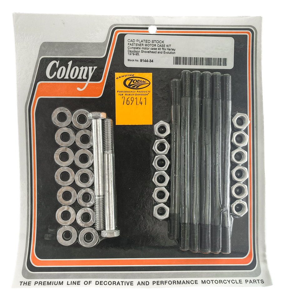Crankcase bolt kit BT79-95, white pltd