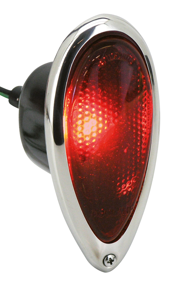 Teardrop Taillight Blue dot flush mnt