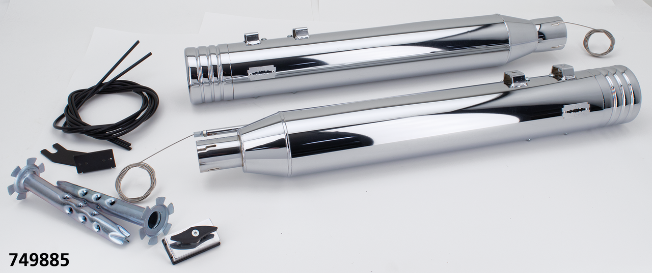 MCJ 100 Striped End FLH/T21-Up CVO Chr