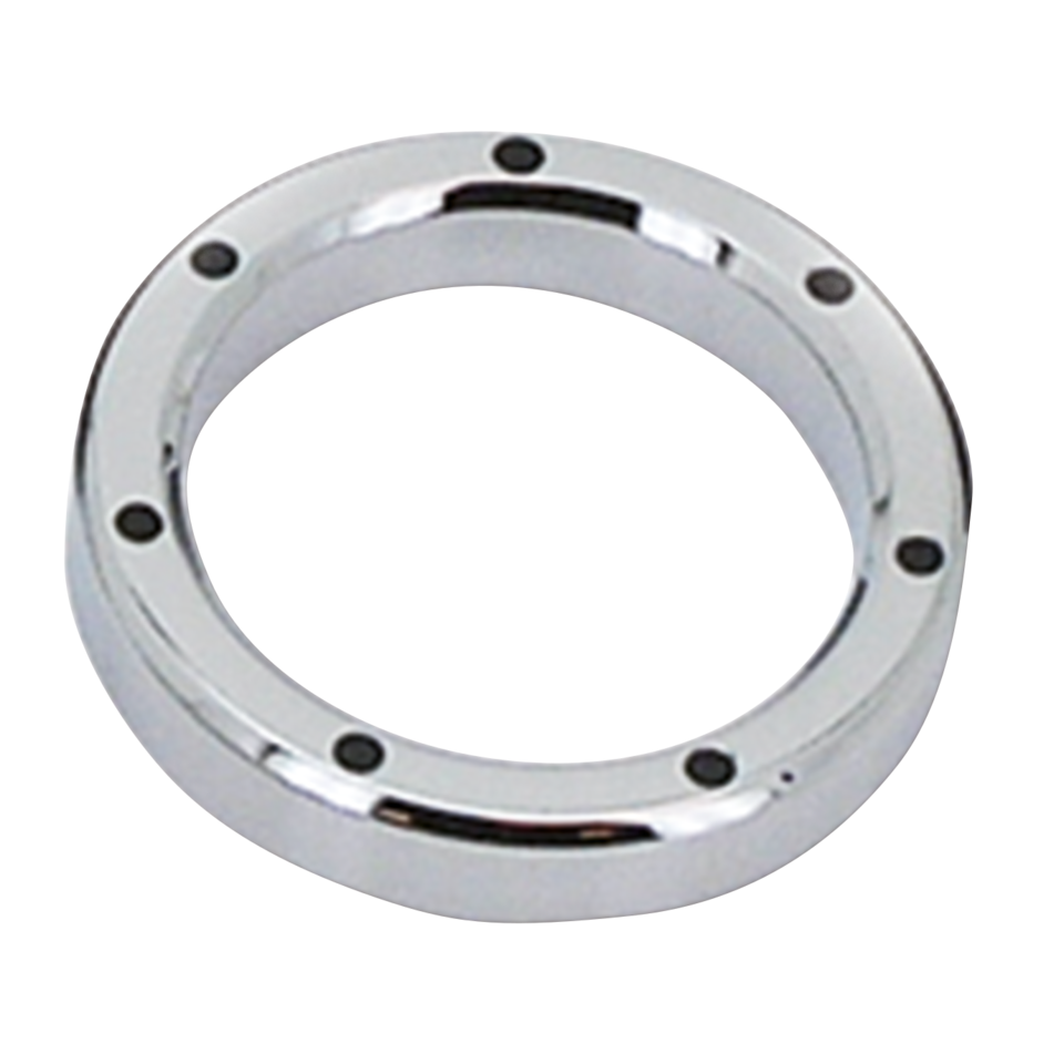 GZP Chrome&Black Dimpled billet bezel 2"