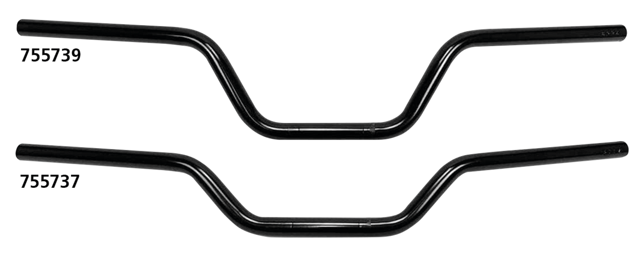 1" Handlebars Street Track 4" BLK no dmp