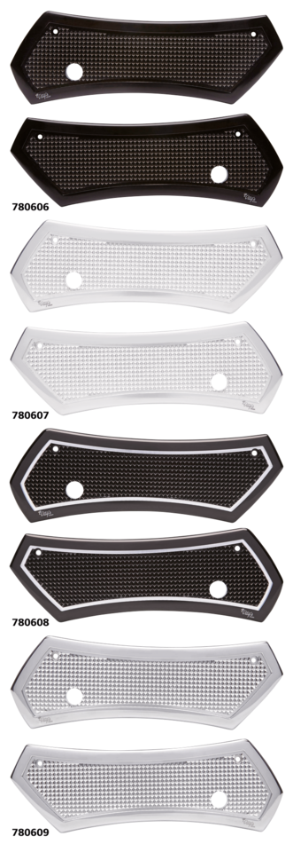 DIAMOND LATCH COVER FULL BLACK 97-13