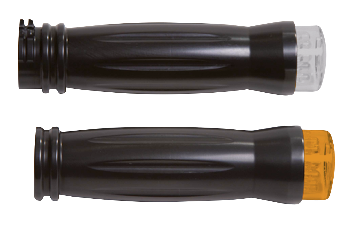 RBS Grooved gripset black w/LED turnsign