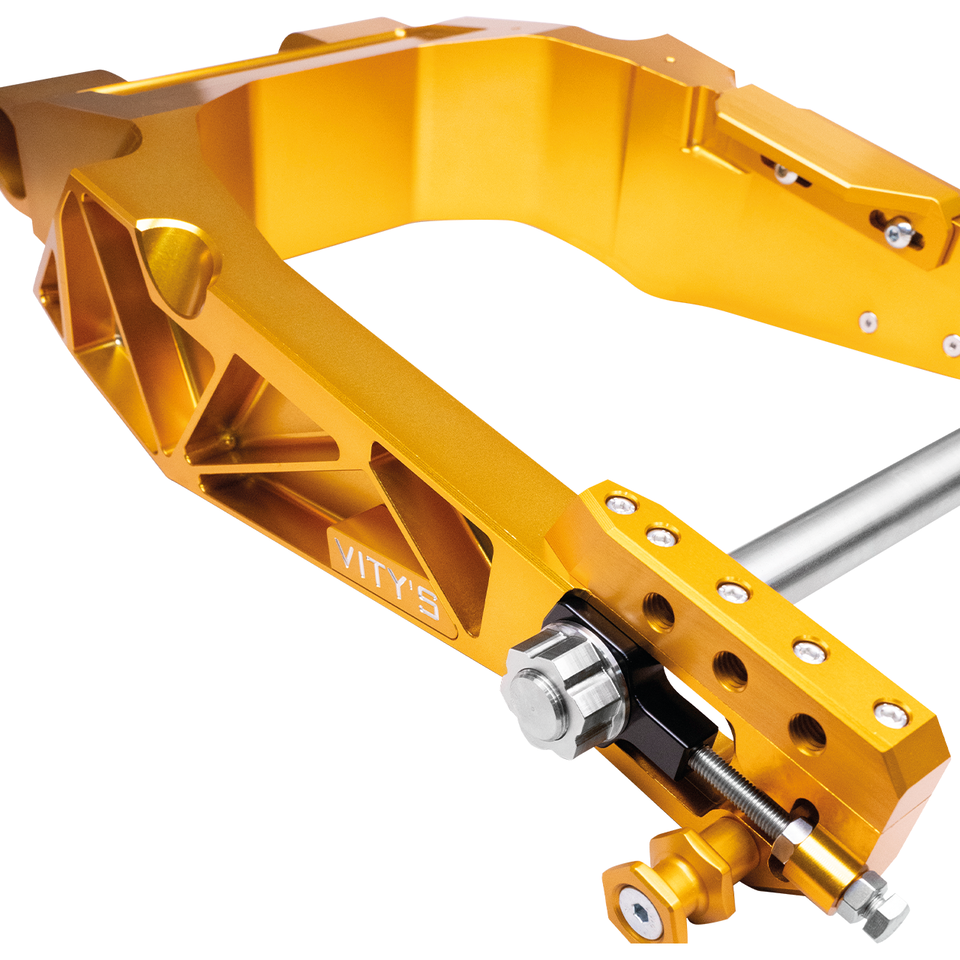 Vity's Billet Swingarm Gold FLH/T14-Up
