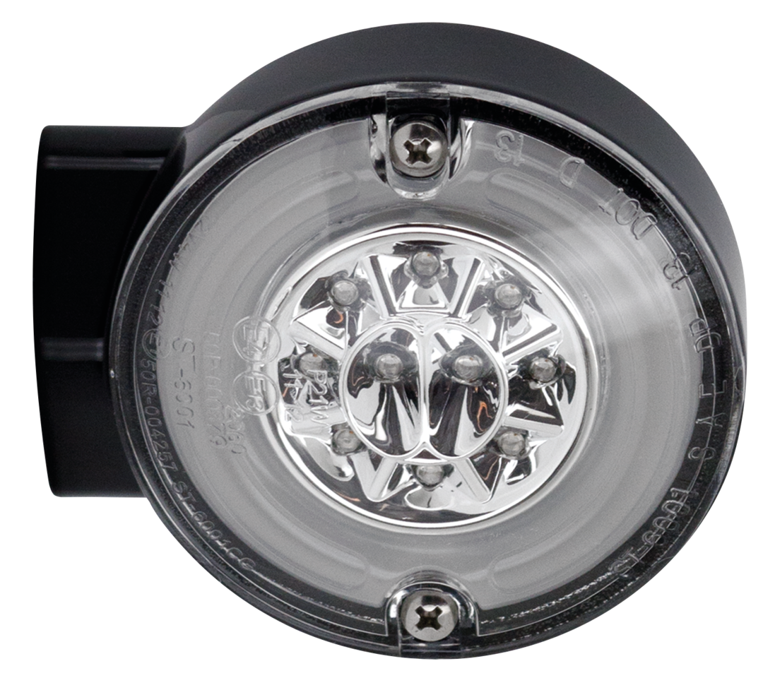 GZP HALO Blk turnsign singl f LED clear