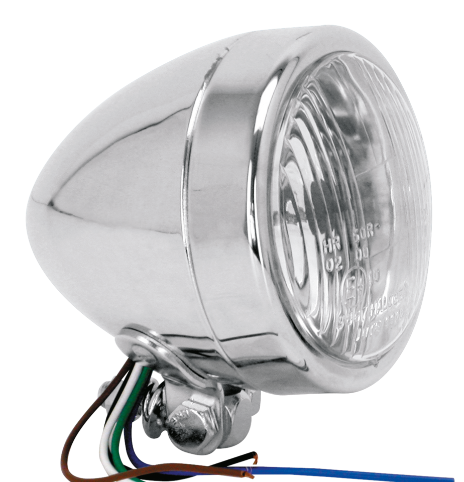GZP Chrome headlight 4.5" bottom mnt T