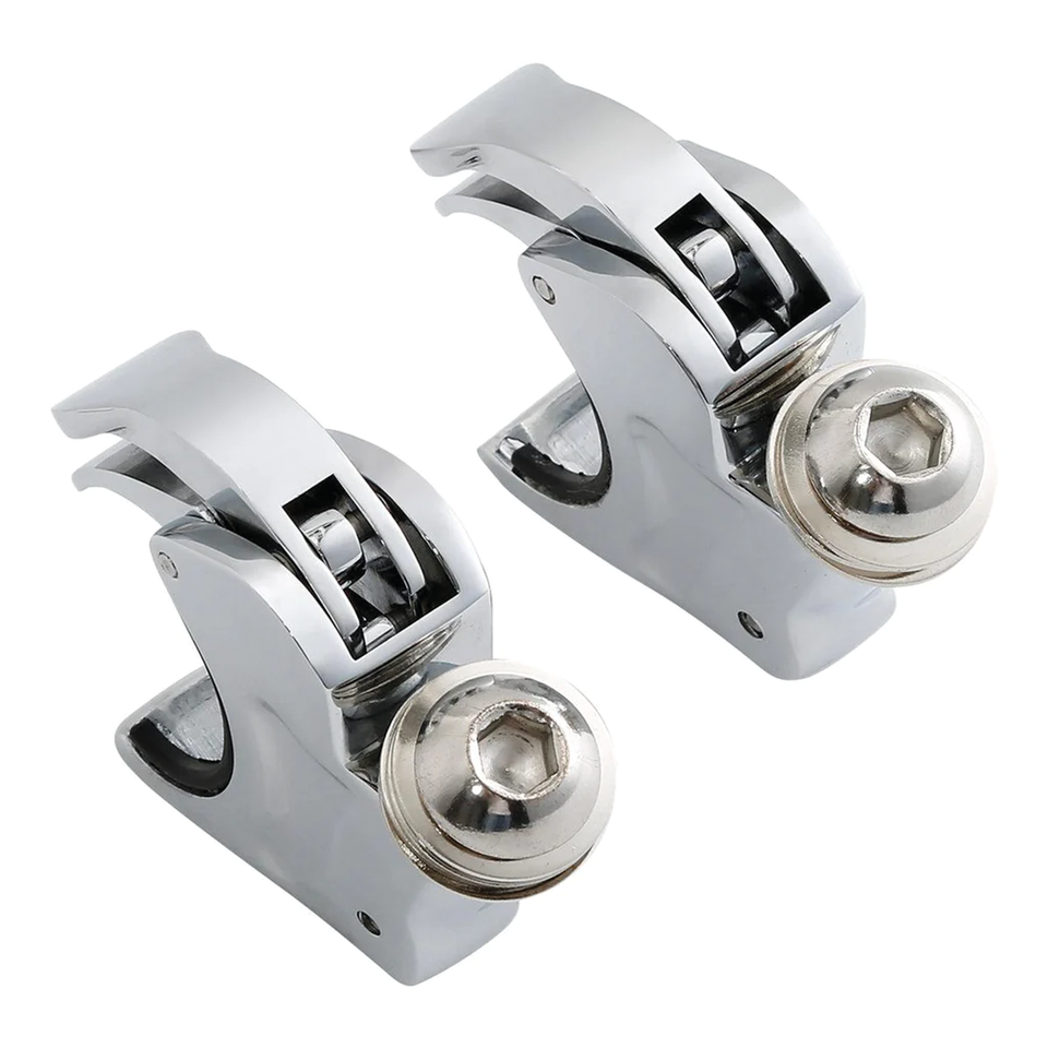 39mm Fork Clamps Chrome for 1/4 Fairing