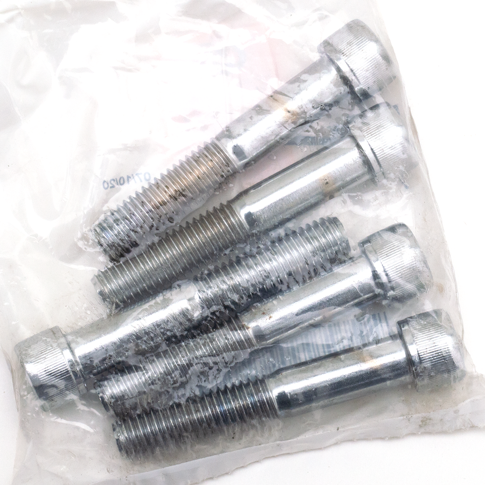 5pck Chrome Allen screws 1/2-13x3"
