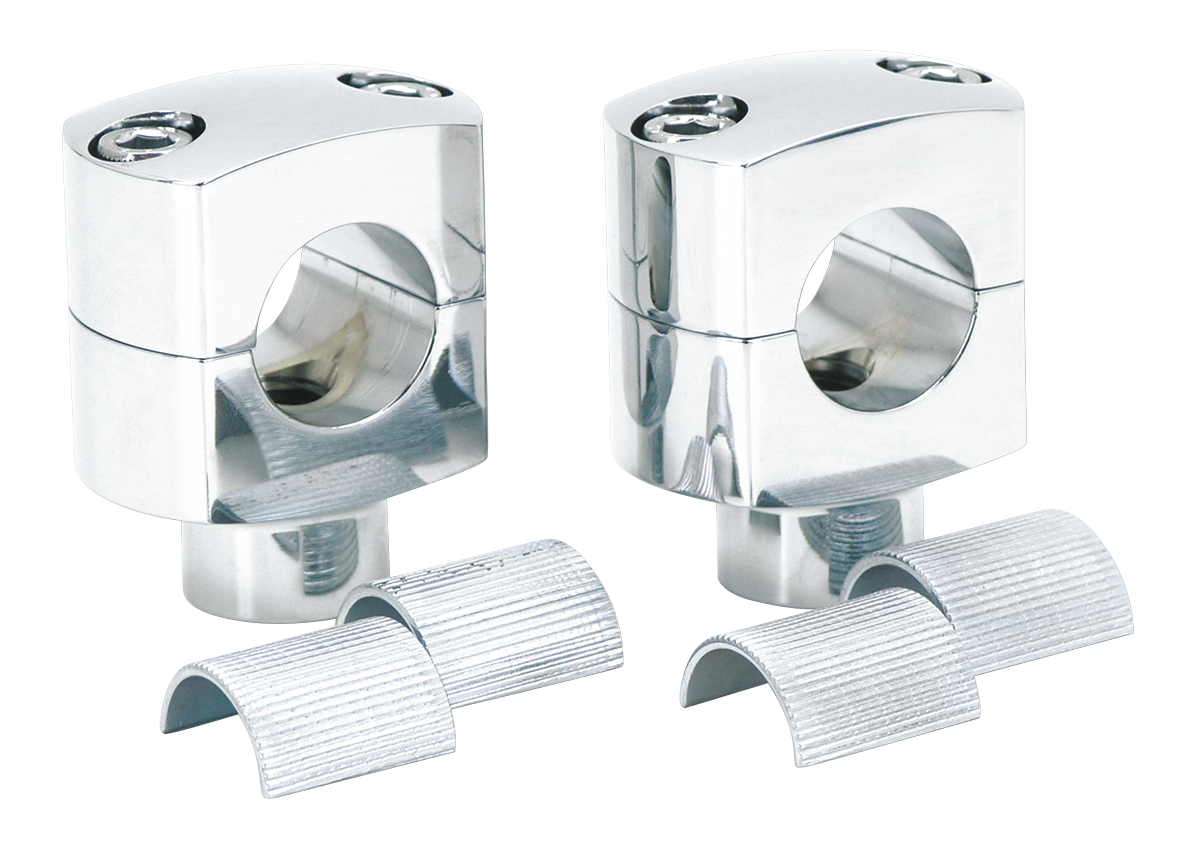 GZP Chrome billet short riser set w/slee